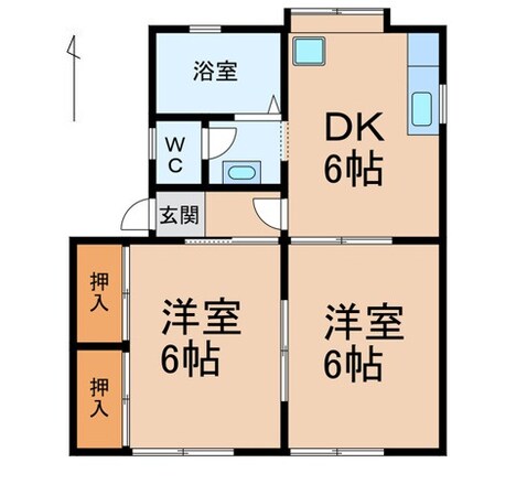 メゾンフェリス金池Ⅱの物件間取画像